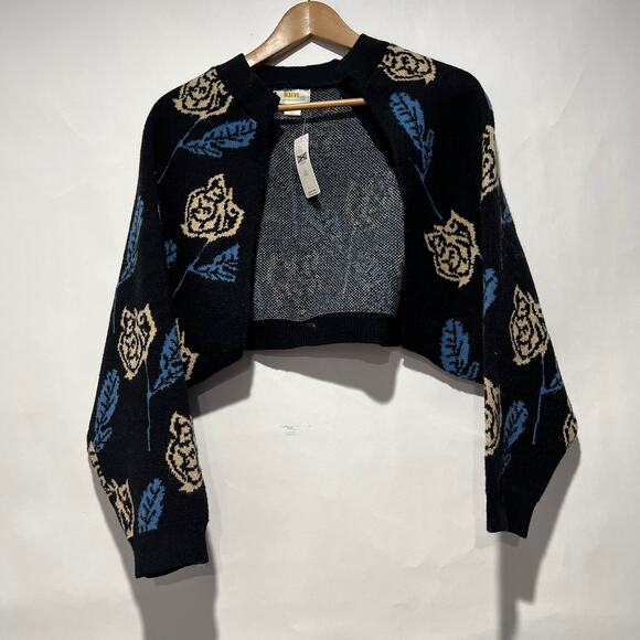 Anthropologie X Maeve Printed Knit Shrug Multicolor One Size NWT - Picture 7 of 10